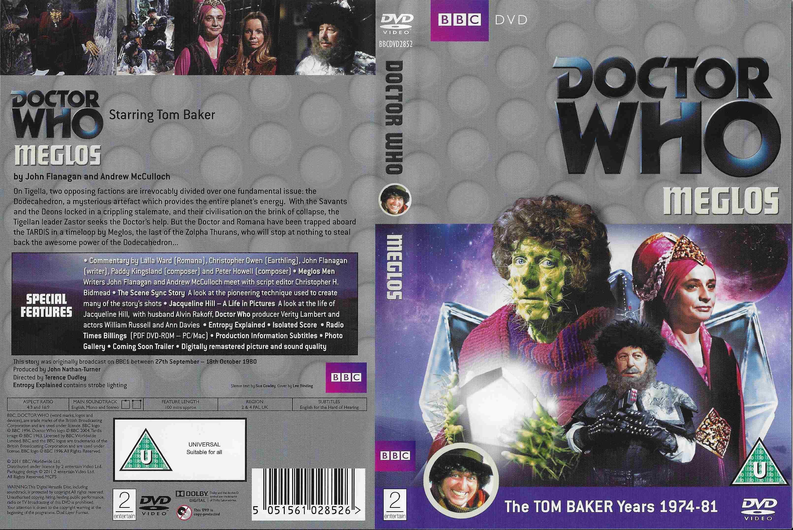 Picture of BBCDVD 2852 Doctor Who - Meglos by artist John Flanagan / Andrew McCulloch from the BBC records and Tapes library